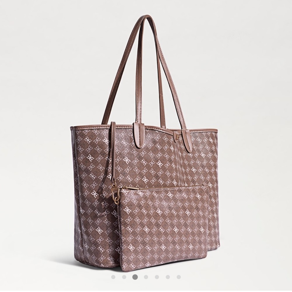 Sam Edelman Harper Medium Shopper Tote Bag with pouch NWT